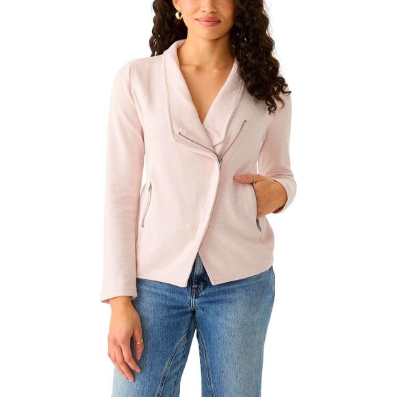 Philosophy Jackets & Blazers - Philosophy Long Sleeve Blush Pink 💕 Moto Jacket w/ Zipper Pockets Size SP NWT